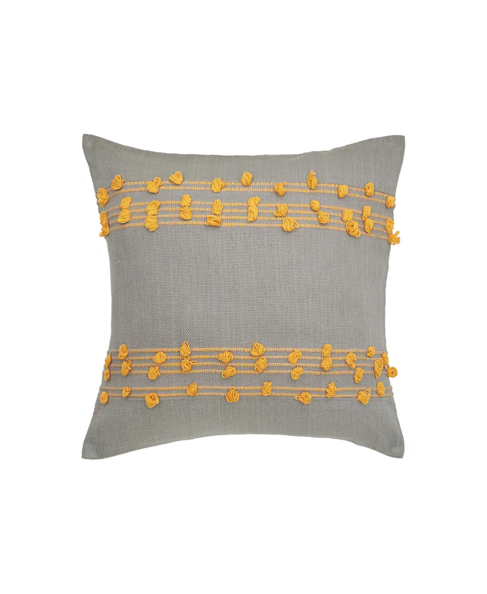 Tabb Ochre Cotton Blend Accent Throw Pillow 22" x 22"