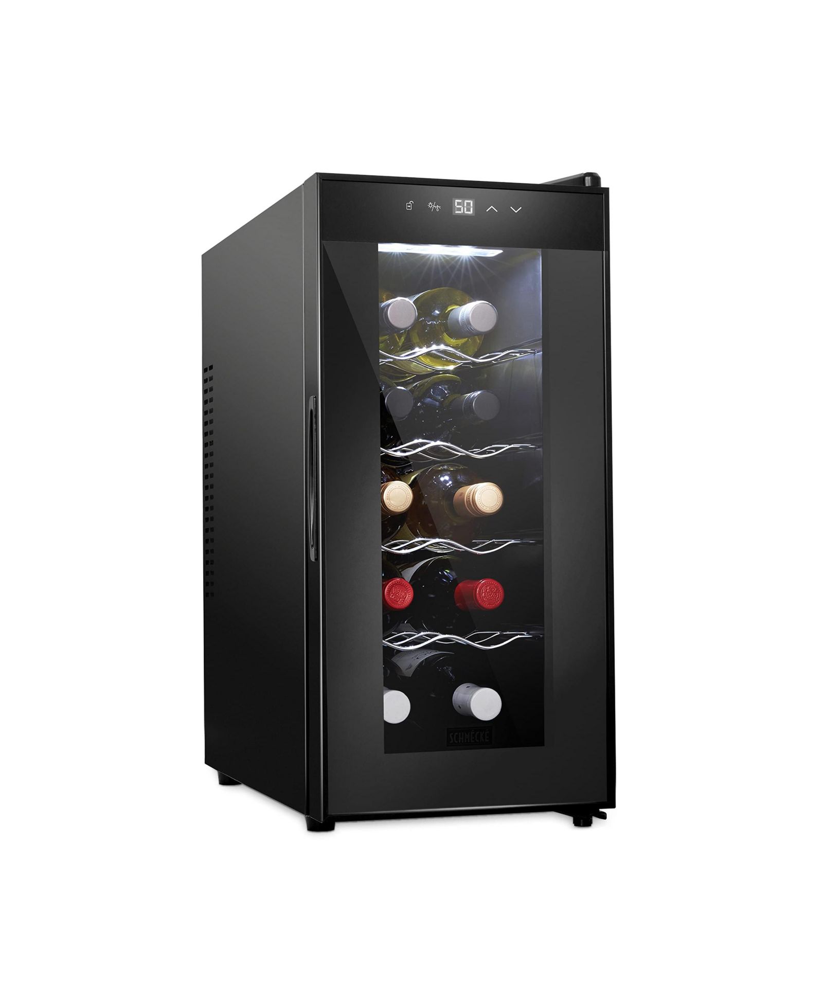 Schmecke 10-Bottle Freestanding Thermoelectric Wine Cooler - Black