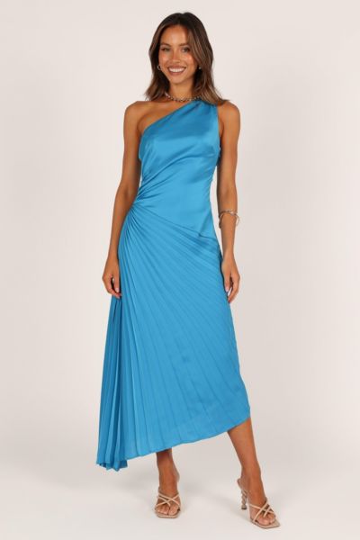 Миди-платье Flin Pleated One Shoulder