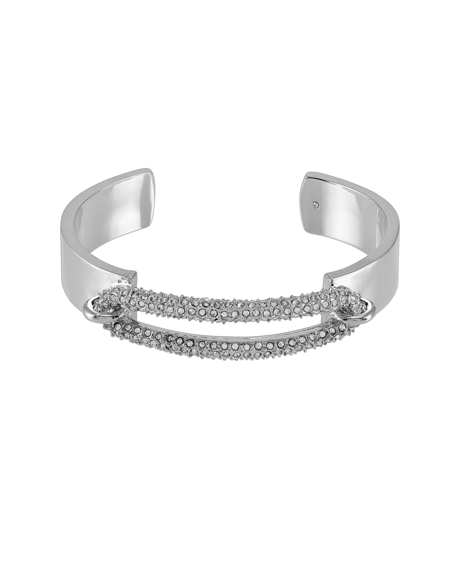 Браслет Vince Camuto Silver-Tone Pave Cuff