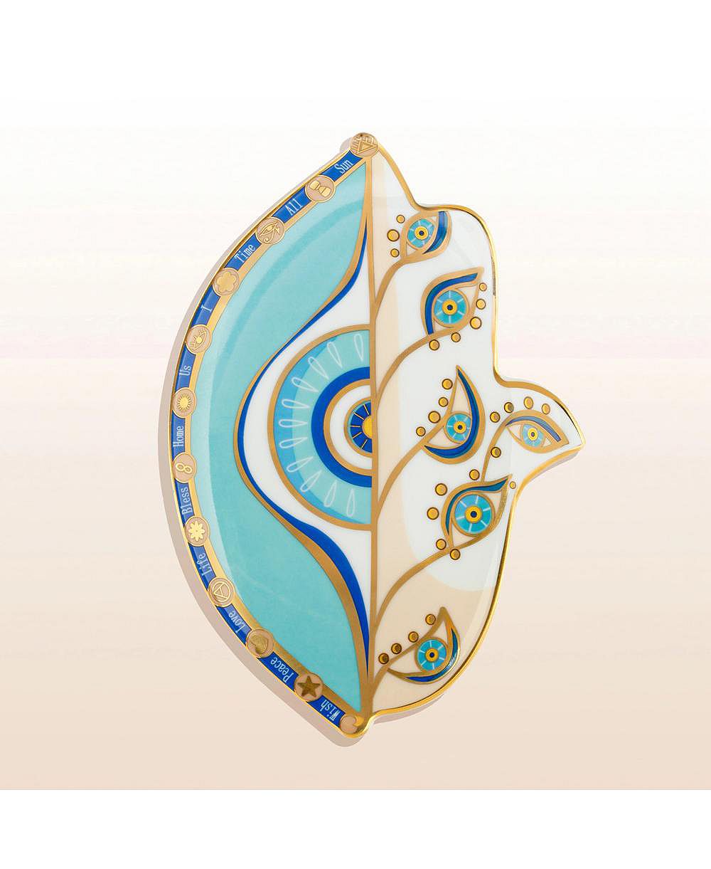 Тарелка Hamsa Reside in Protection