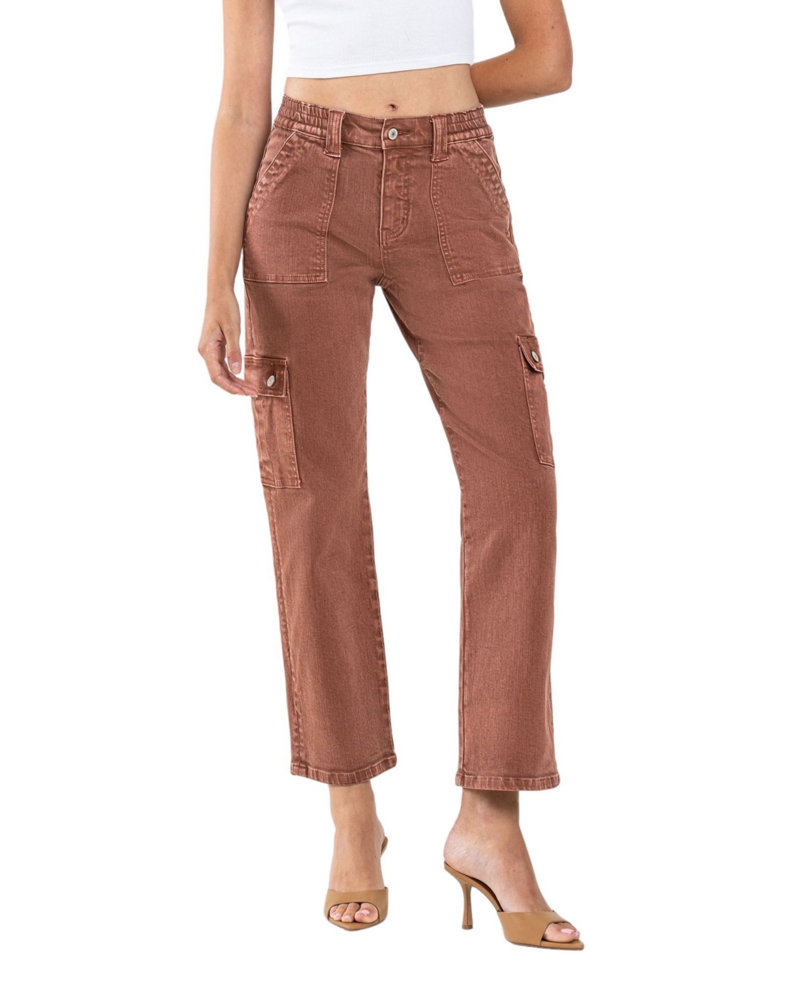 Женские джинсы Vervet High Rise Cargo Straight
