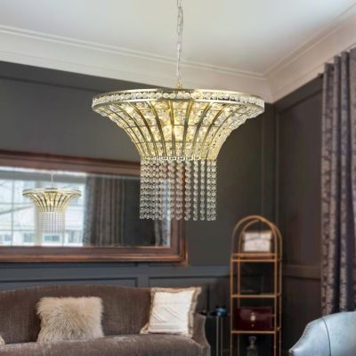 Streamdale Furniture  8-Light 23.6" Wide Crystal Waterfall Chandelier