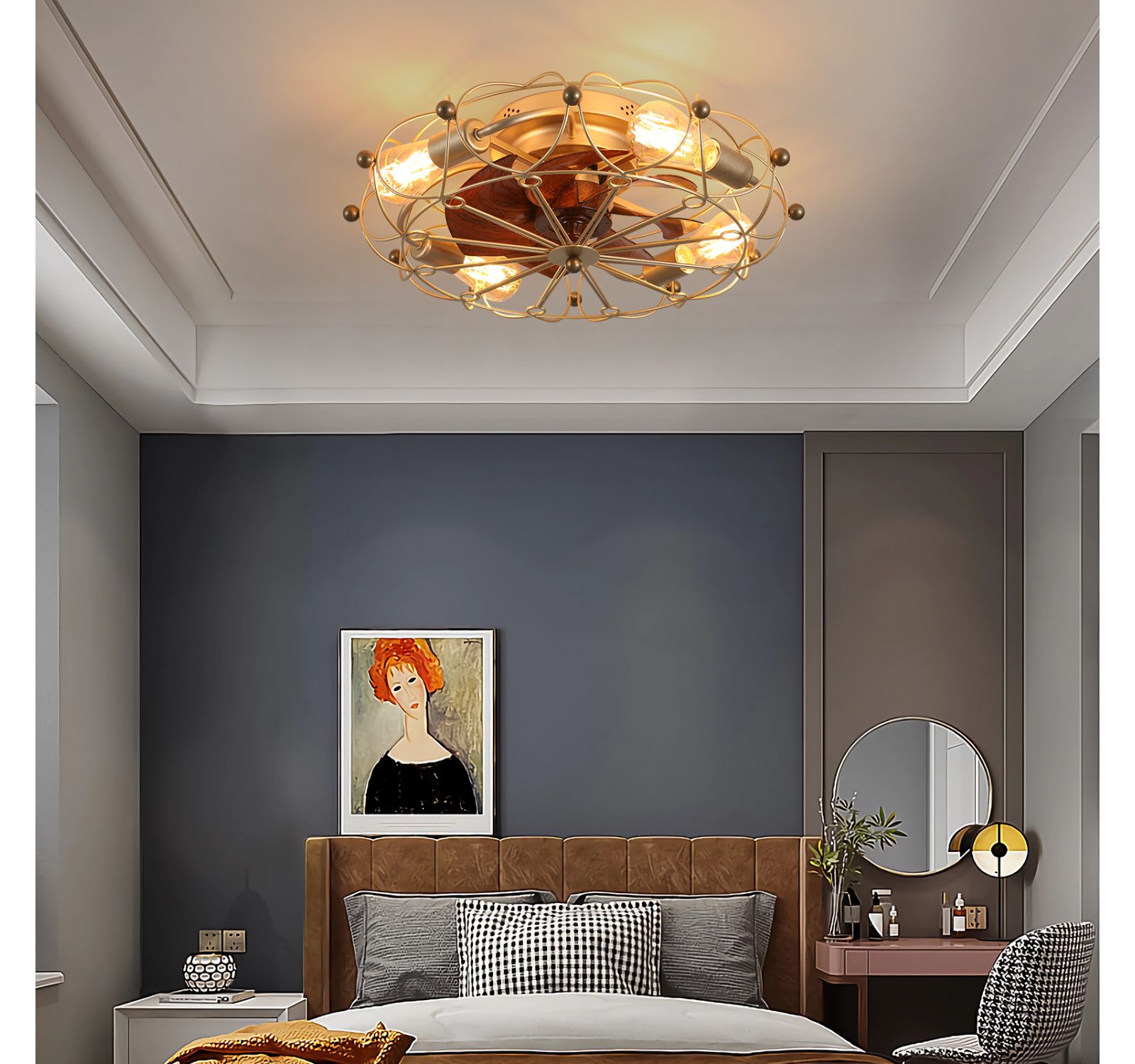 Потолочный вентилятор Streamdale Furniture 19 x 19 x 5 inches с пультом управления