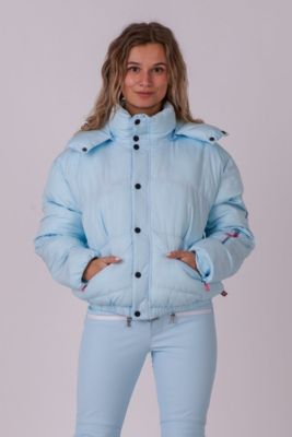 Women's Ice Blue Chic Puffer Jacket