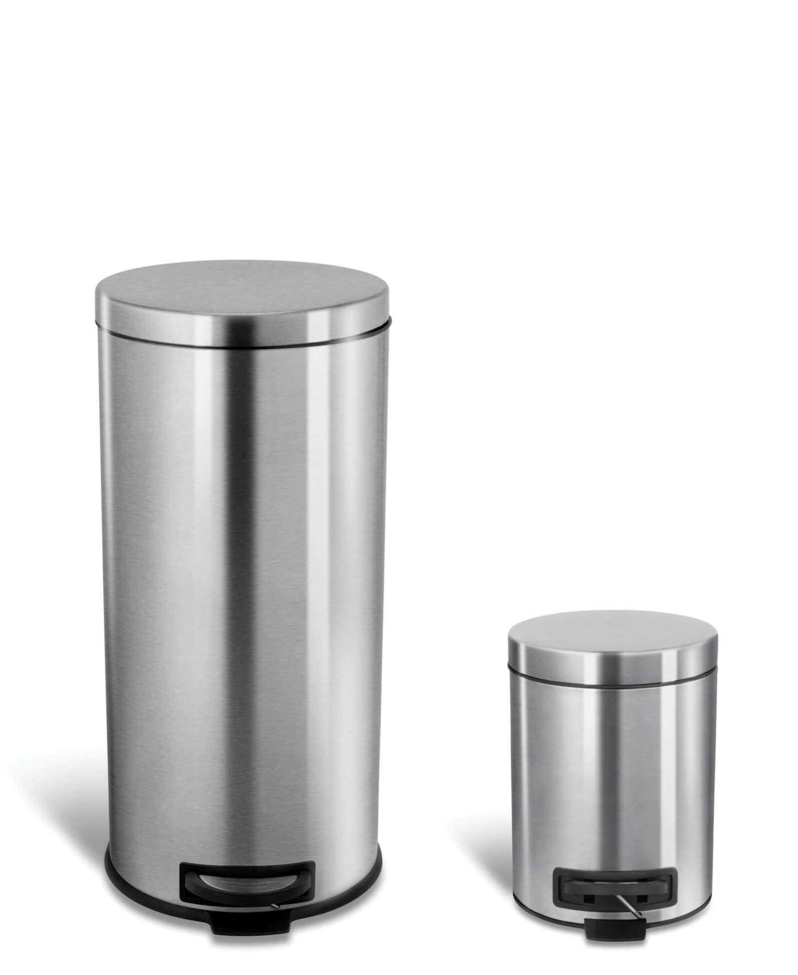 NINESTARS Step-On Trash Can 13.2 Gallon, D Shaped