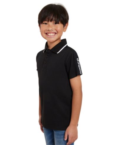 GUESS Big Boys Short Sleeve Taping Polo Shirt