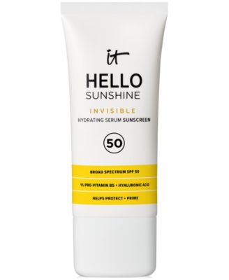 IT Cosmetics Hello Sunshine Invisible Face Sunscreen SPF 50, 1.6 oz
