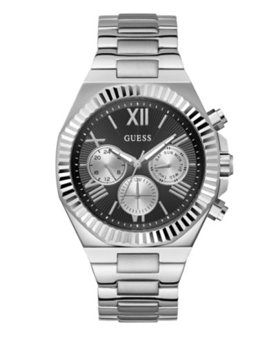 Мужские аналоговые часы GUESS, стальные, 44mm