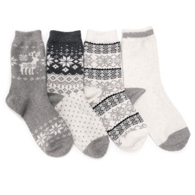 Носки Muk Luks Women's 4 Pack Holiday Boot Socks