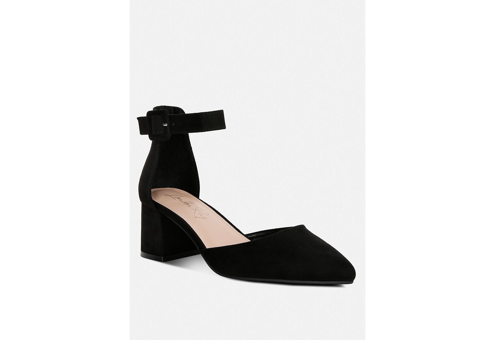 London Rag Womens Stroot Mid Block Heel Sandals