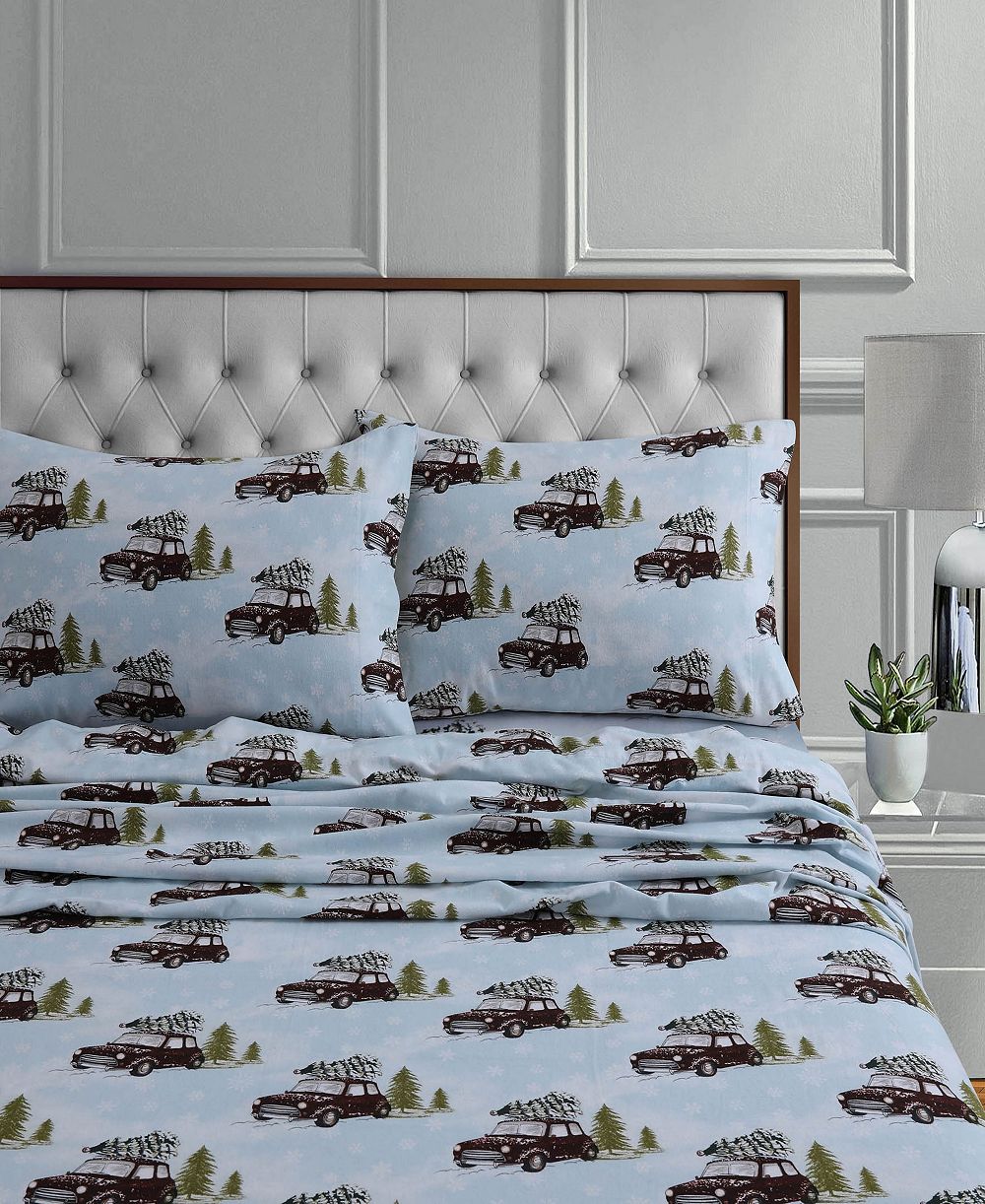 Набор постельного белья Tribeca Living Holiday Printed Cotton Flannel, King