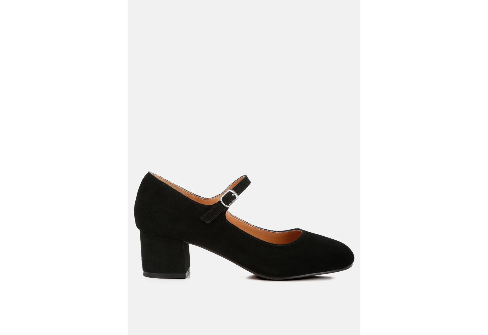 DALLIN Womens Suede Block Heel sandal Mary Janes