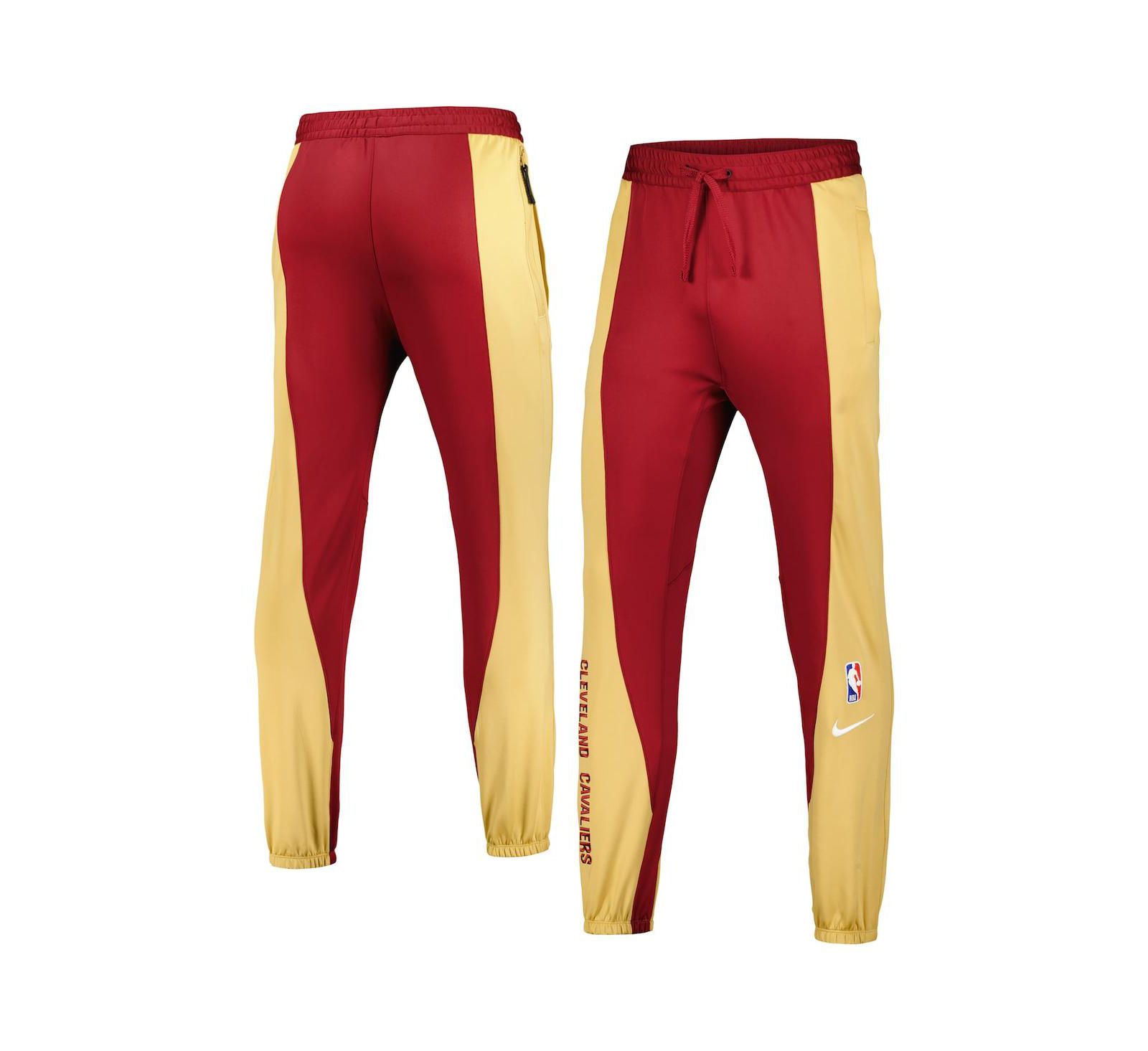 Men's Nike Wine, Gold Cleveland Cavaliers 2023/24 Authentic Showtime Pants
