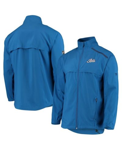 Мужская куртка Fanatics Blue Winnipeg Jets Alternate Logo Rinkside Mock Full-Zip