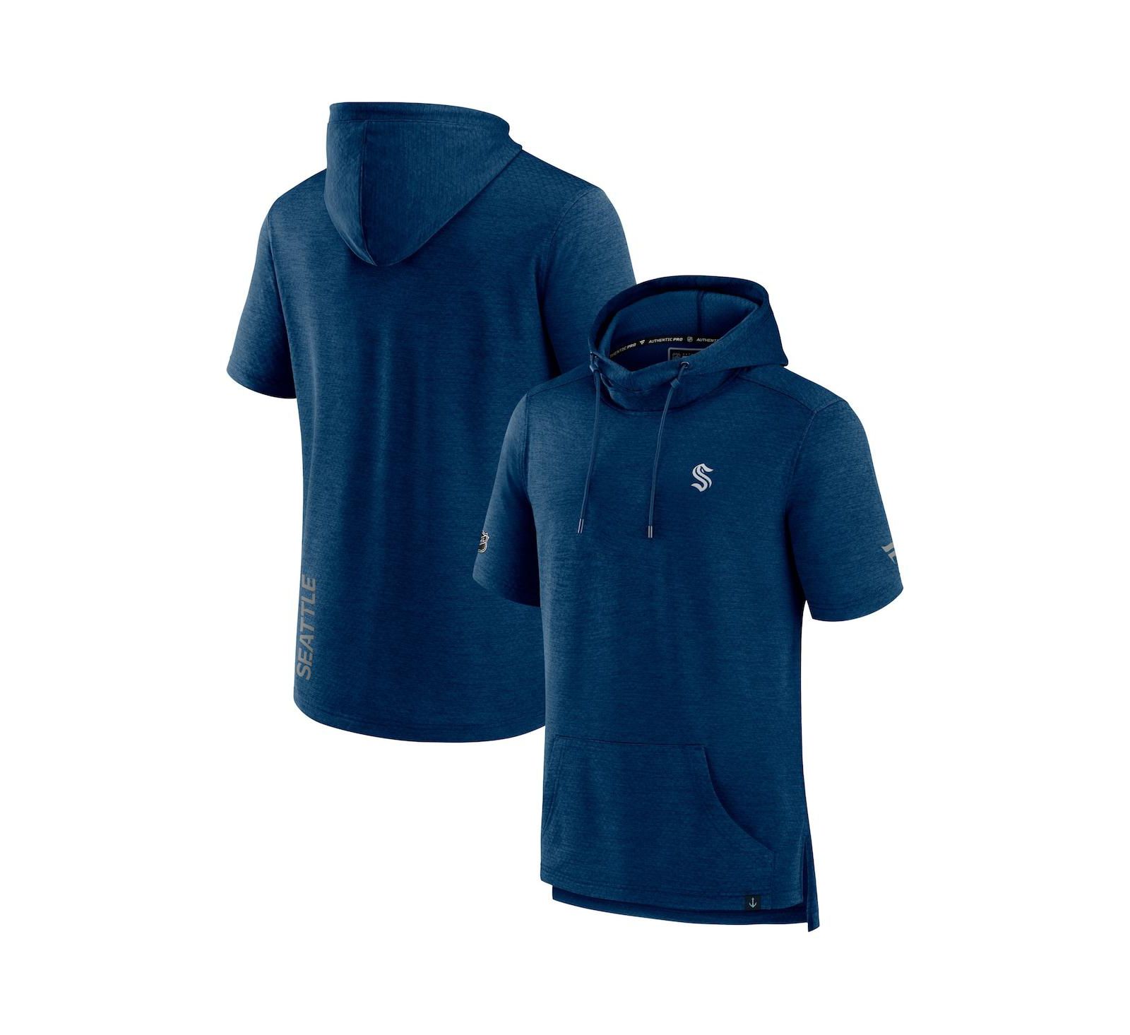 Худи Fanatics Men's Seattle Kraken Authentic Pro Short Sleeve Pullover