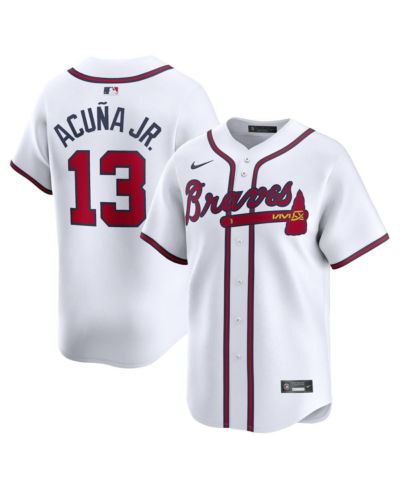 Джерси Nike Men's Ronald Acuna Jr. White Atlanta Braves Home Limited Player
