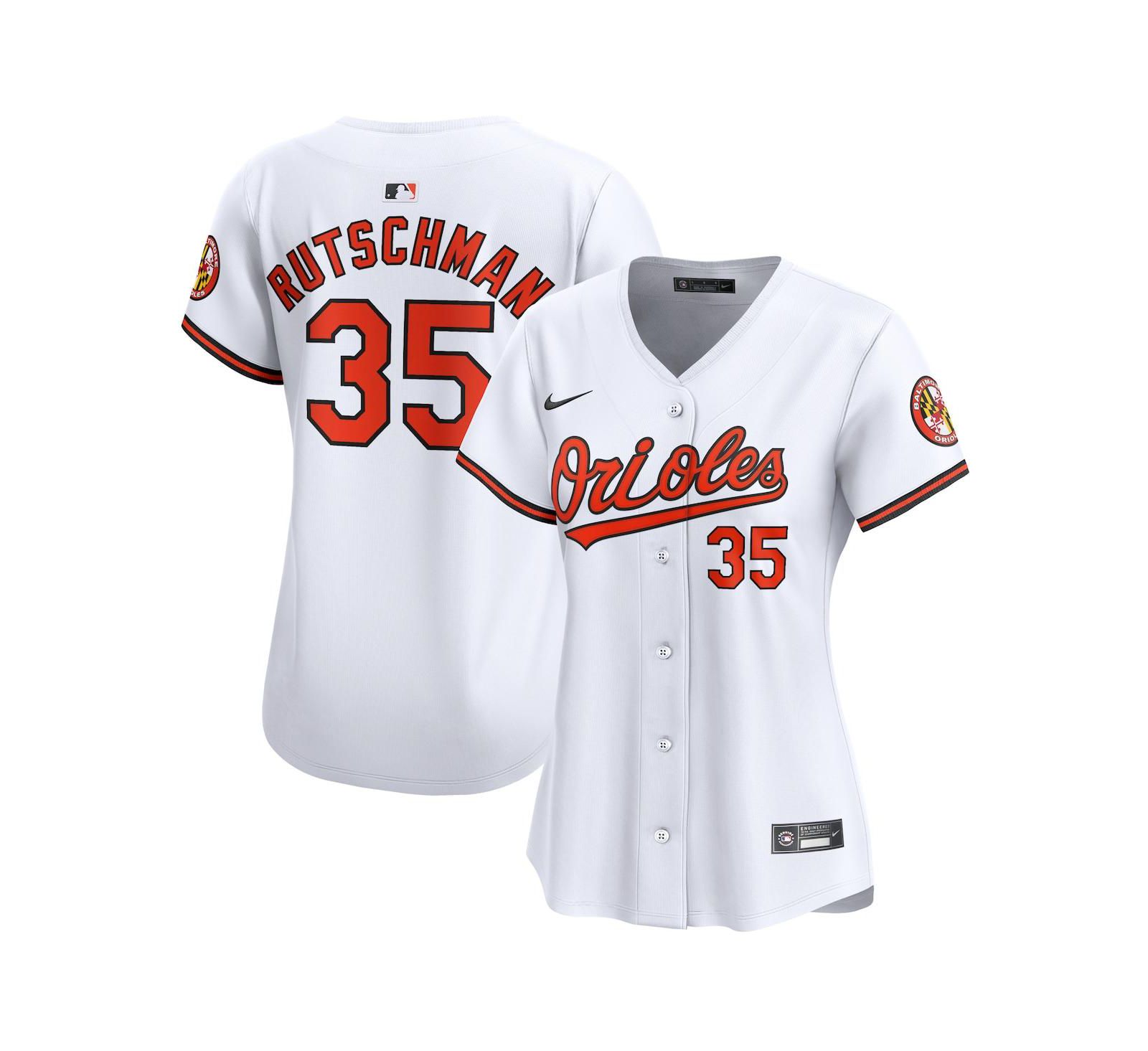Женская джерси Nike Adley Rutschman White Baltimore Orioles Limited Player