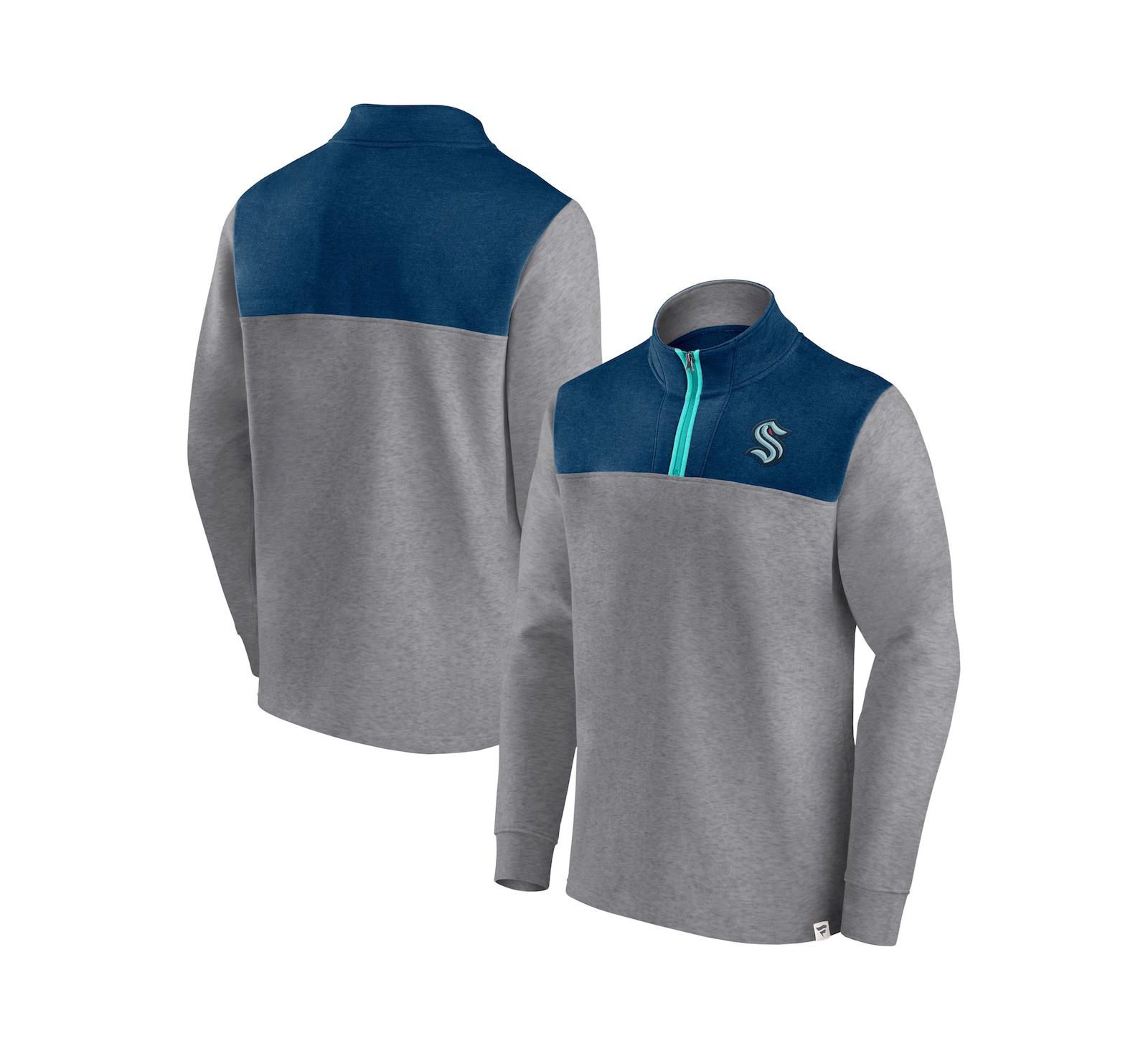 Fanatics Мужская куртка Seattle Kraken Launch It Quarter-Zip