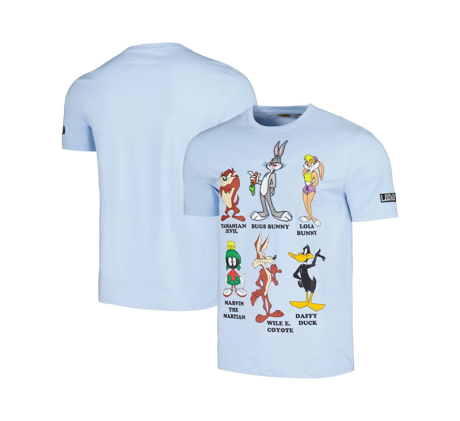 Men's and Women's Freeze Max Light Blue Looney Tunes Family Collage T-shirt