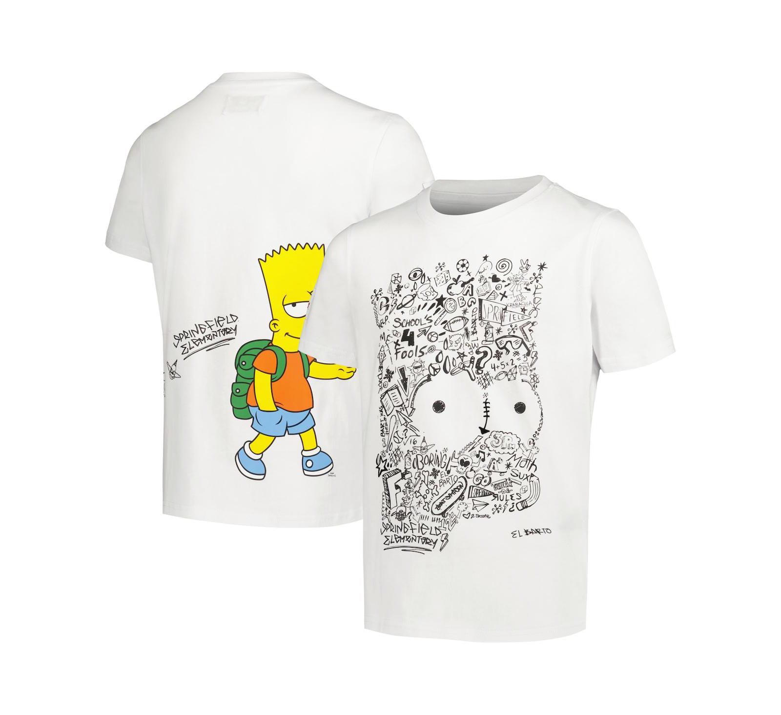 Детская футболка Freeze Max White The Simpsons Bart Sketch