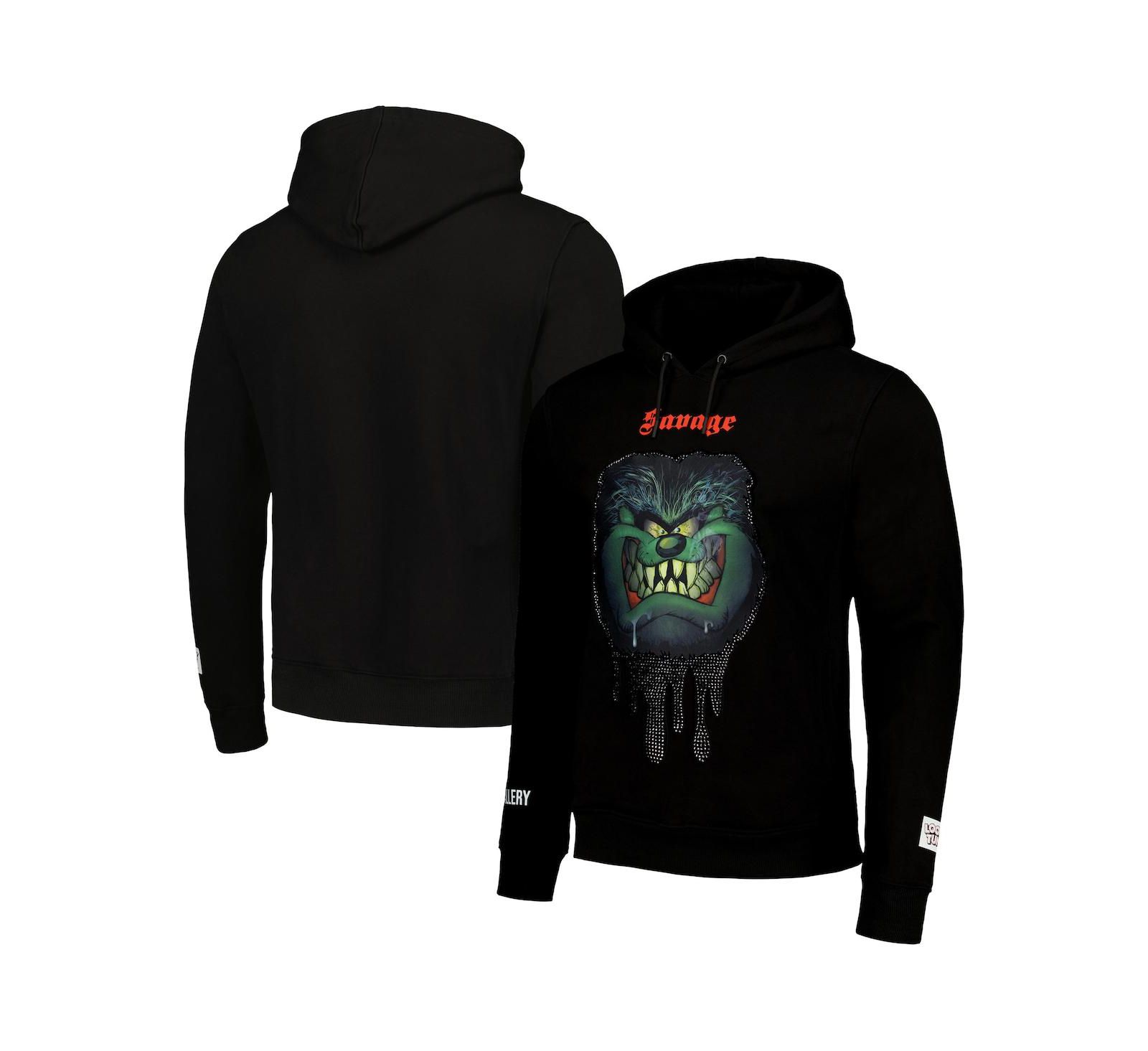 худи Freeze Max Мужской и Женский Black Looney Tunes Taz Savage Horror