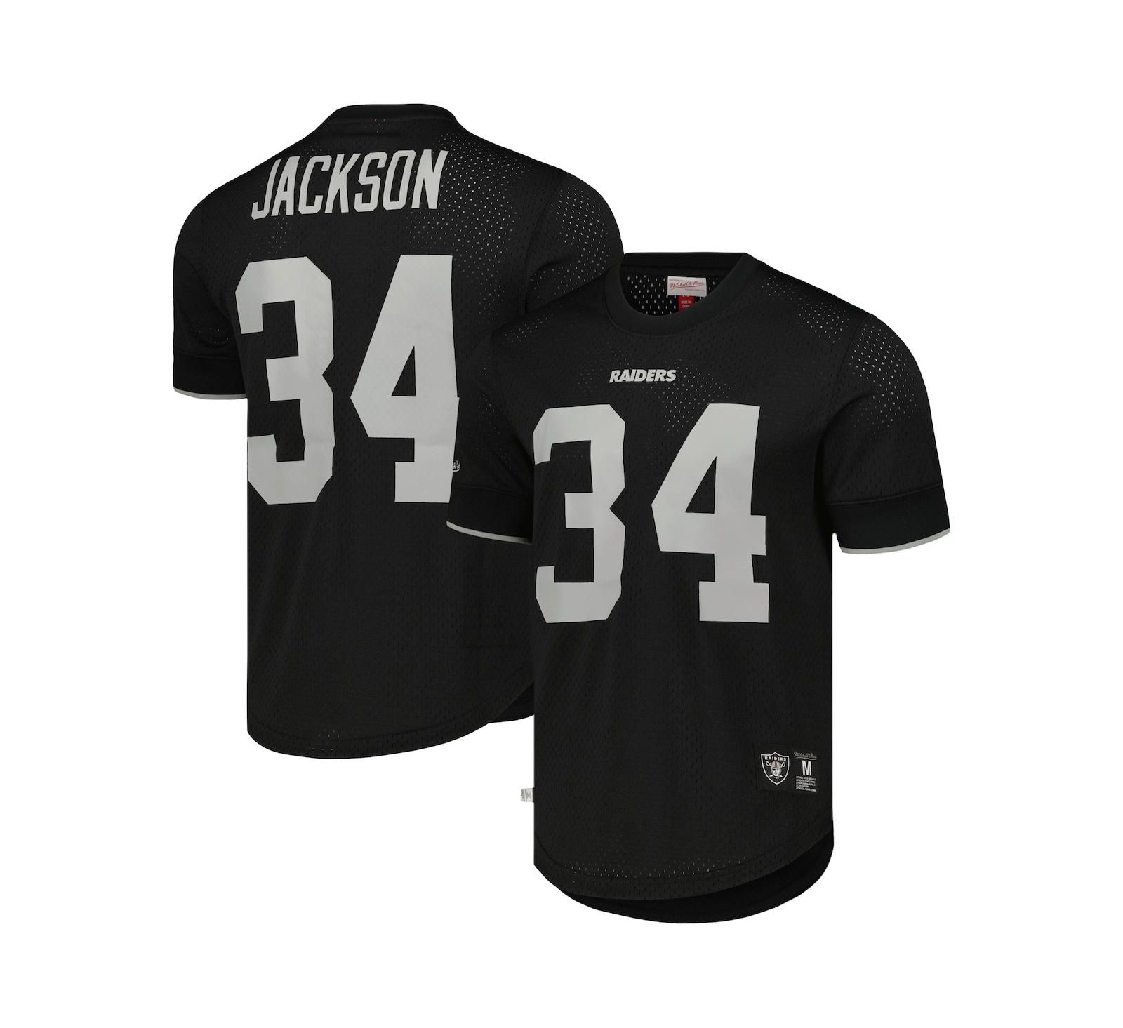Mitchell & Ness Мужская сетчатая футболка Bo Jackson Los Angeles Raiders Gridiron Classics