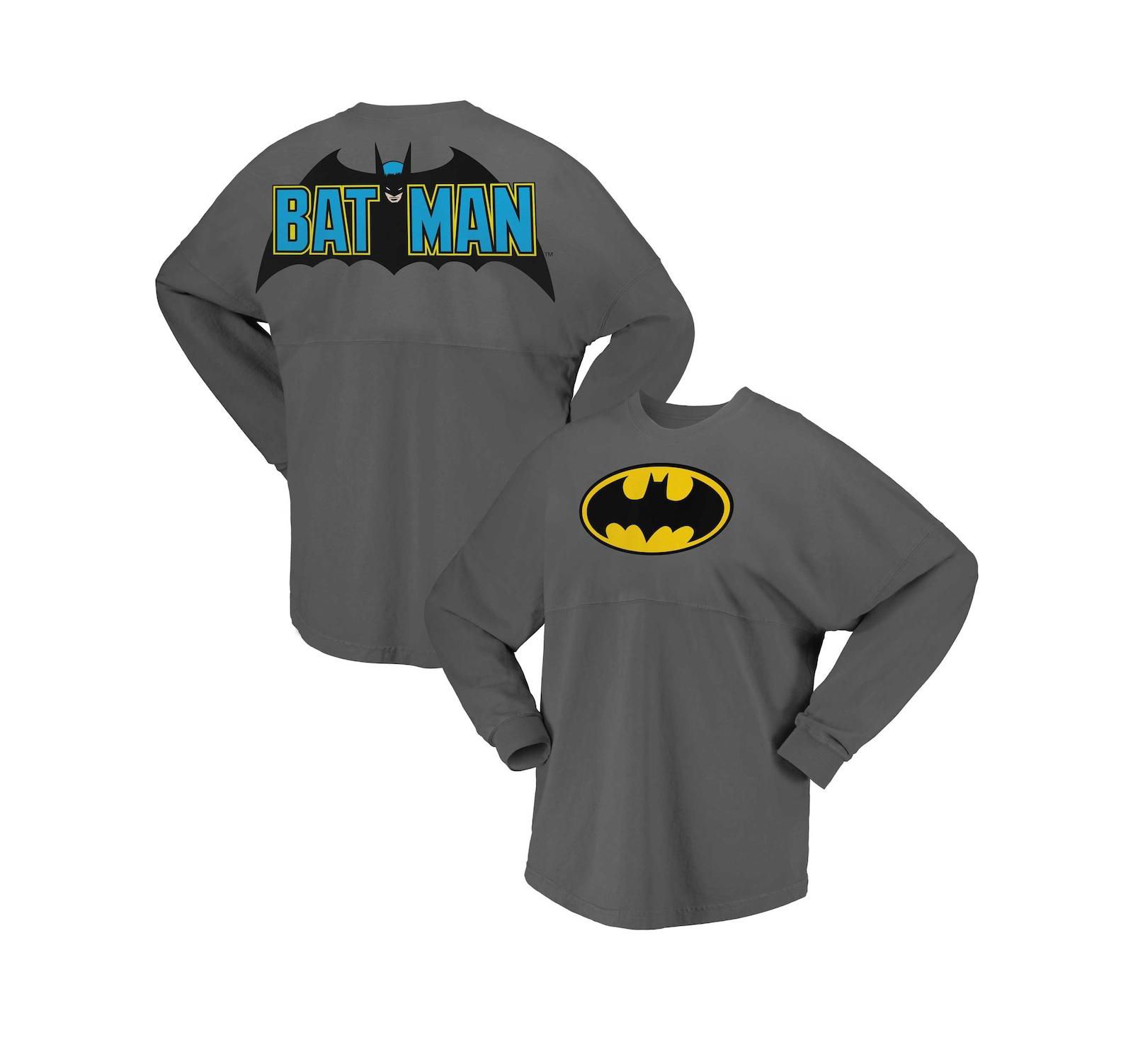 Мужская и женская футболка Spirit Jersey Gray Batman Original Long Sleeve T-shirt