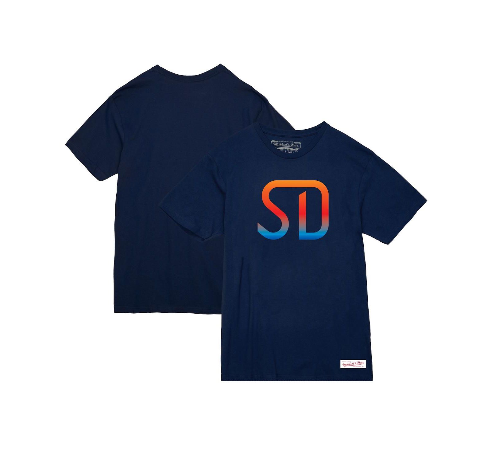 Женская футболка Mitchell & Ness Navy San Diego FC Monogram T-shirt