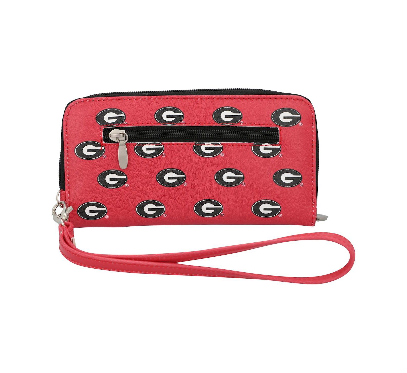 Женский кошелек-клатч Georgia Bulldogs Zip-Around Wristlet