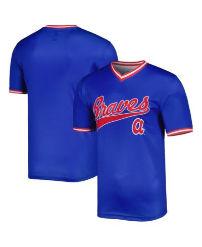 Мужской Stitches Royal Atlanta Braves Cooperstown Collection Team Jersey