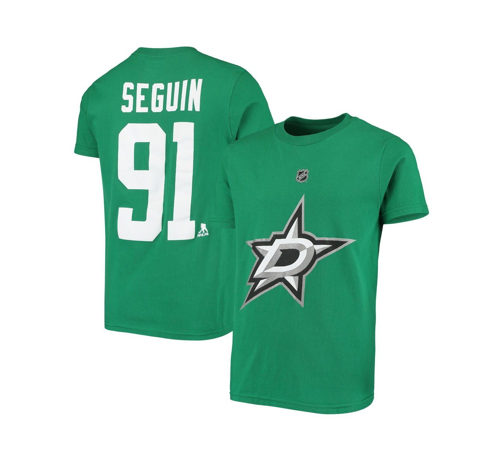 Детская футболка Tyler Seguin Kelly Green Dallas Stars Player Name and Number