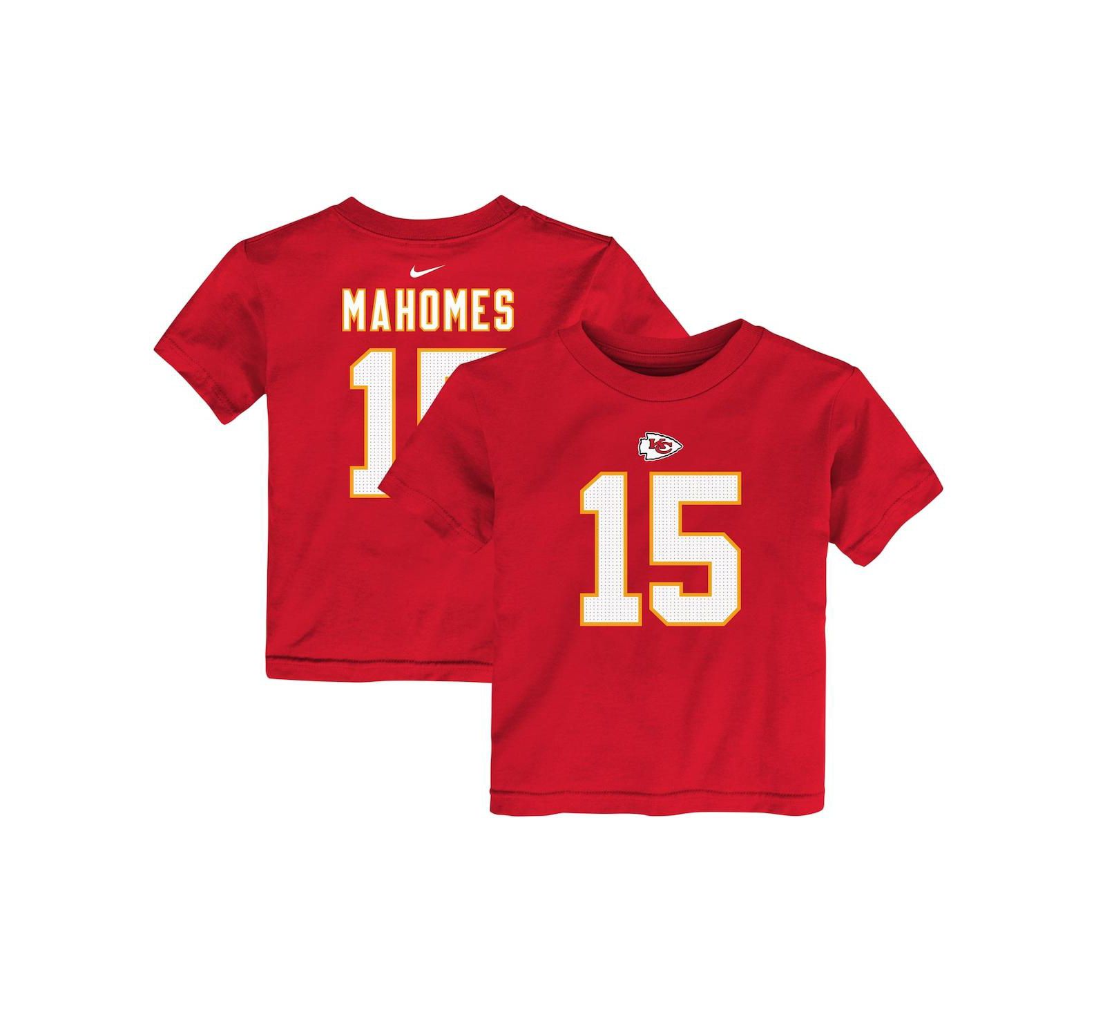 Детская футболка Nike Patrick Mahomes Red Kansas City Chiefs с именем и номером игрока
