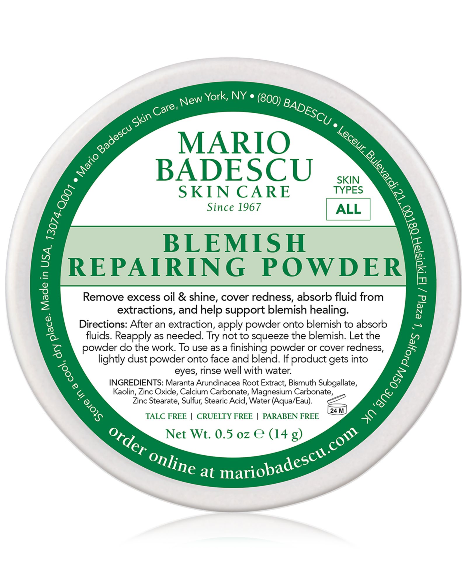 Mario Badescu Blemish Repairing Powder 0.5 oz.