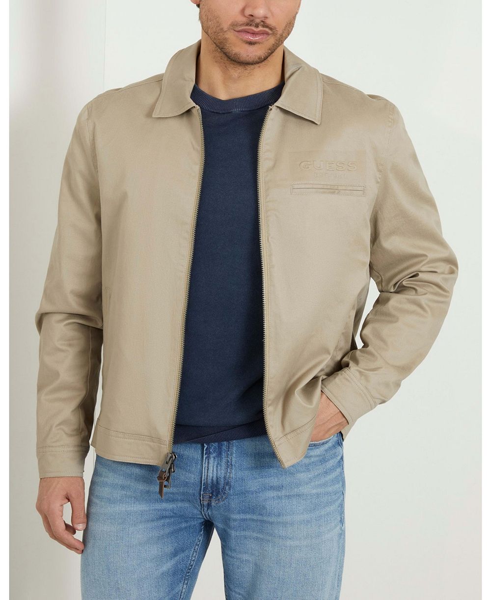GUESS Men's Universe Twill Zip Jacket
