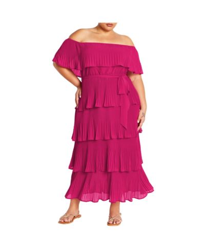 CITY CHIC Women's Night Garden Dress