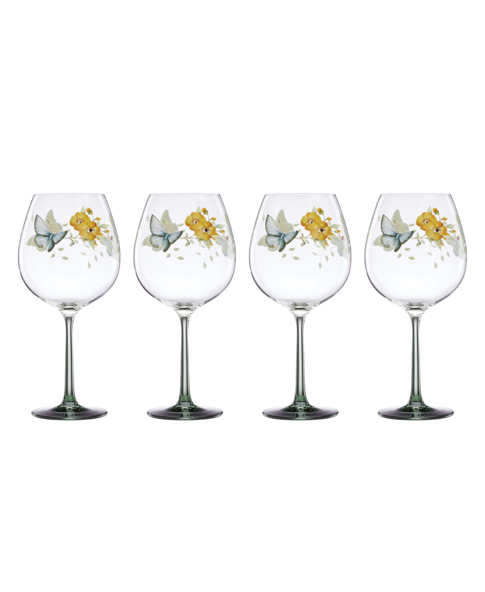 Бокалы для вина Lenox Butterfly Meadow Balloon, набор из 4 шт