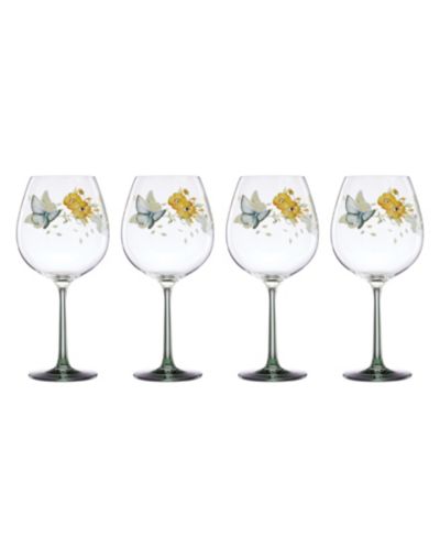 Бокалы для вина Lenox Butterfly Meadow Balloon, набор из 4 шт