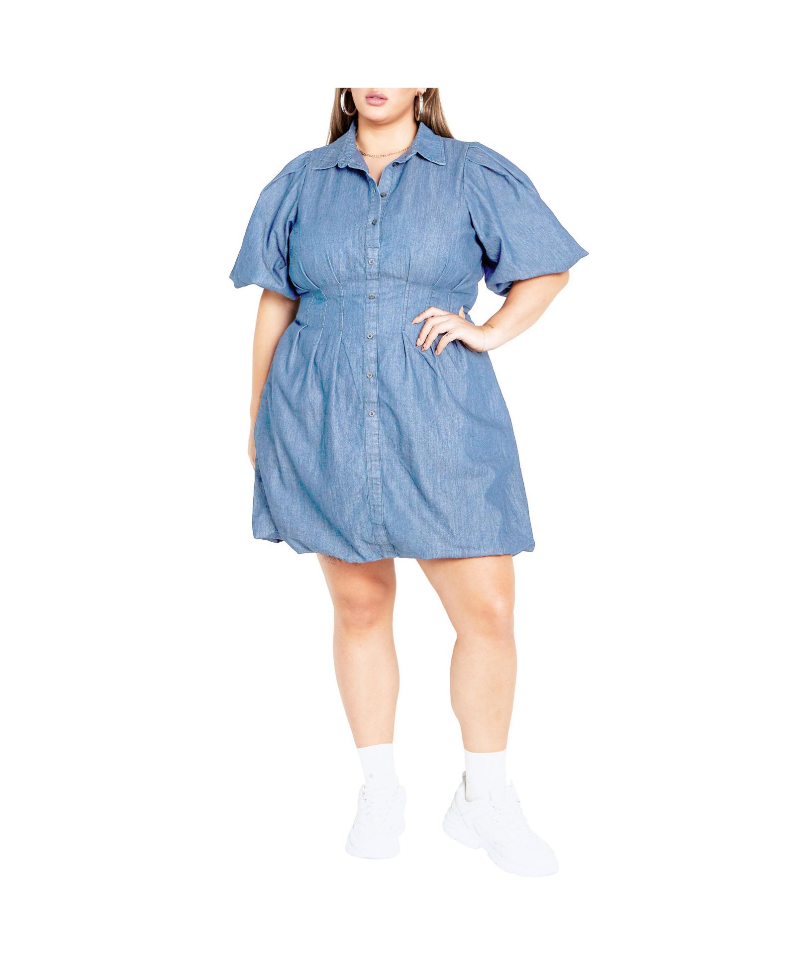 Женское джинсовое платье CITY CHIC Ella Plus Size