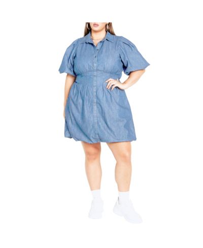 Женское джинсовое платье CITY CHIC Ella Plus Size