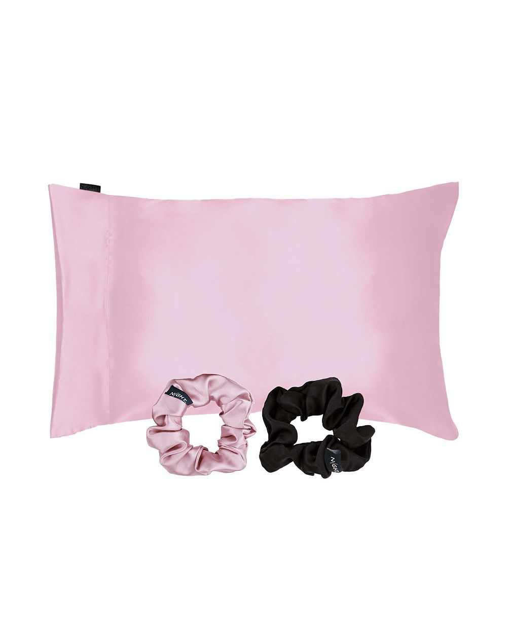 NIGHT Satin Pillowcase & Scrunchies 7 Piece Set