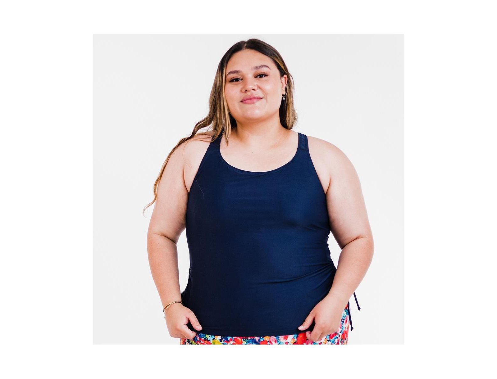 Танкини Calypsa Plus Size Maya Swim Top с встроенным бюстгальтером
