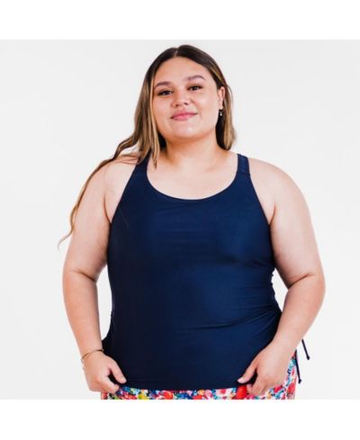 Танкини Calypsa Plus Size Maya Swim Top с встроенным бюстгальтером