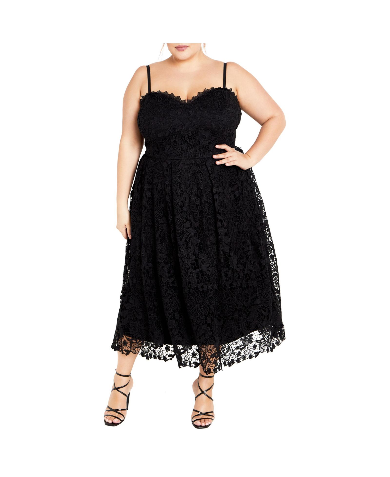Платье из кружева Scarlet Plus Size от CITY CHIC