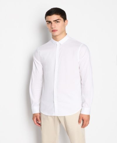 Мужская рубашка A|X Armani Exchange Slim Fit Ultra Stretch Lyocell Twill Button Up