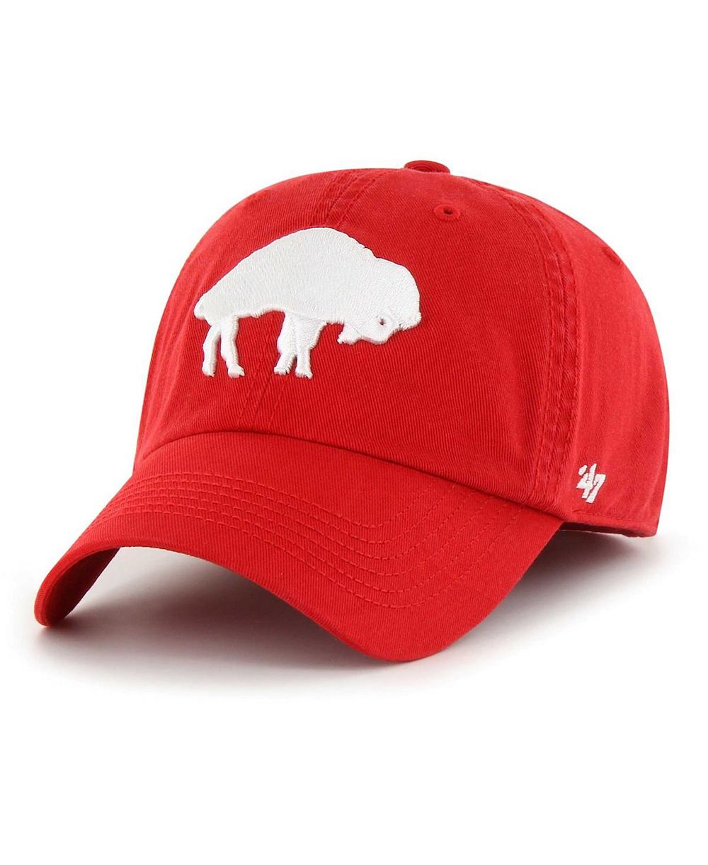 Men's '47 Brand Red Distressed Buffalo Bills Gridiron Classics Franchise Legacy Fitted Hat