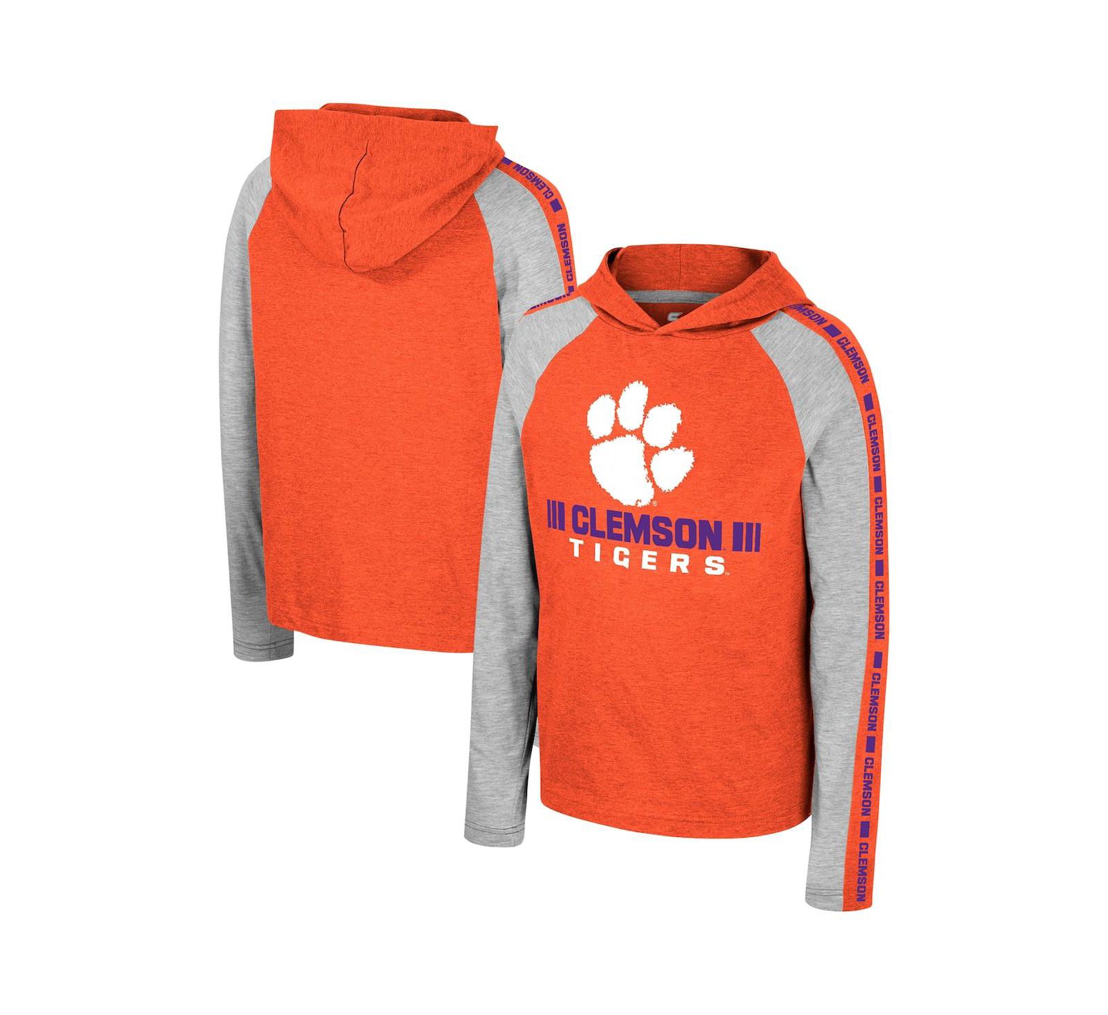 Colosseum Детская футболка с длинным рукавом Clemson Tigers Ned Raglan Orange