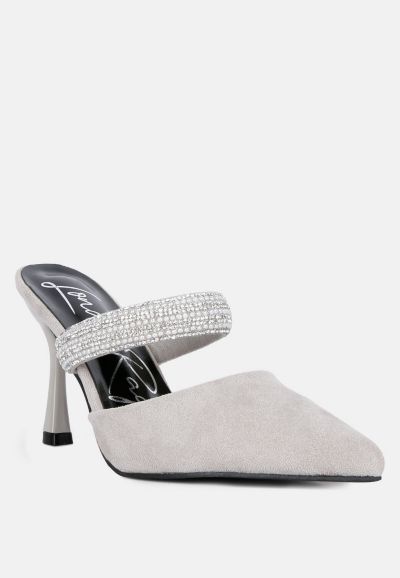 Женские мюли London Rag Fauci Diamante Strap Heeled
