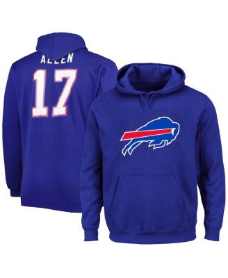 Мужское худи Fanatics Josh Allen Royal Buffalo Bills Big and Tall Fleece