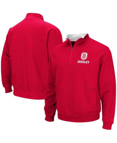 Мужской свитшот Colosseum Red Bradley Braves Tortugas Quarter-Zip
